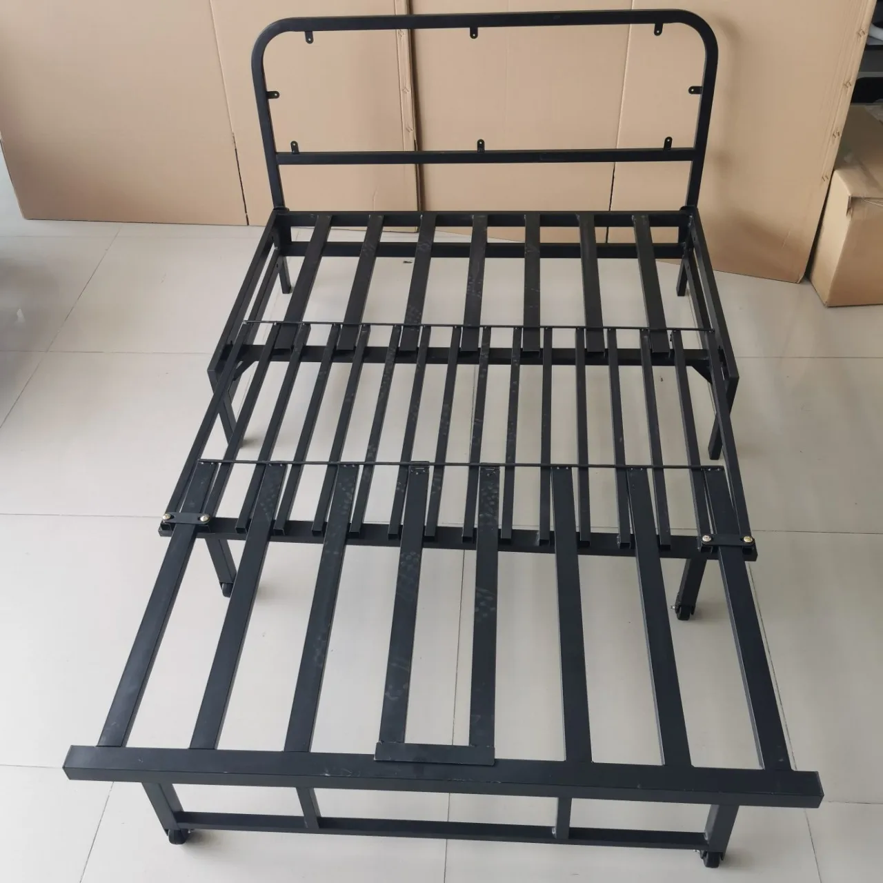 2023 pull-out storage sofa bed multi-functional foldable dual-purpose small apartment three-fold Internet celebrity sofa iron