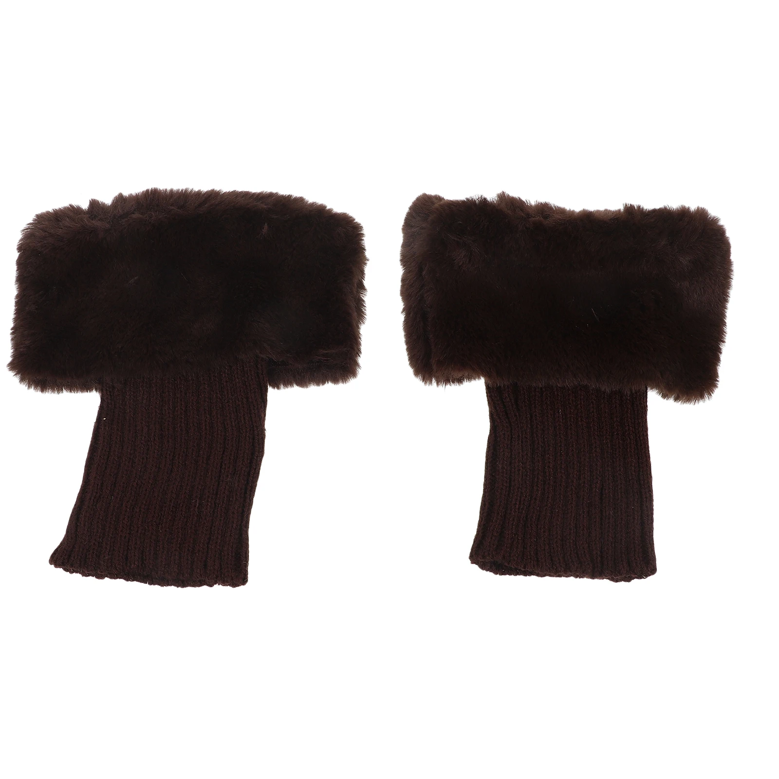 

Wool Warm Leg Warmers Winter Furry Sleeves For Women Girls Fashion Cozy Calf Protectors Winter Accessories Keep Warm