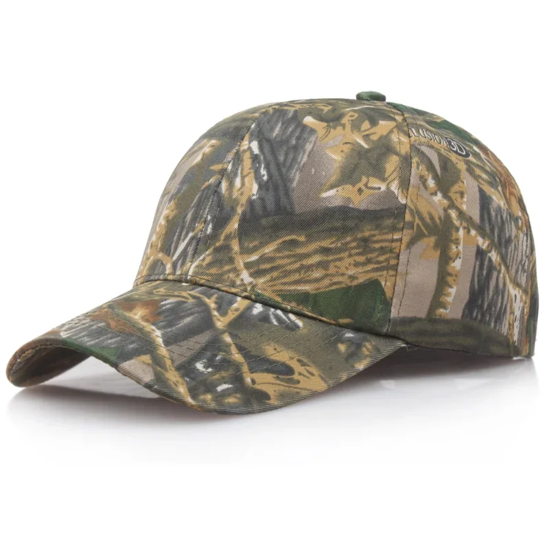 New Spring Summer Unisex Hiking Camouflage Cap Outdoor Sports Baseball Caps Men Leaves Jungle Sun Hunting Hats кепка мужская