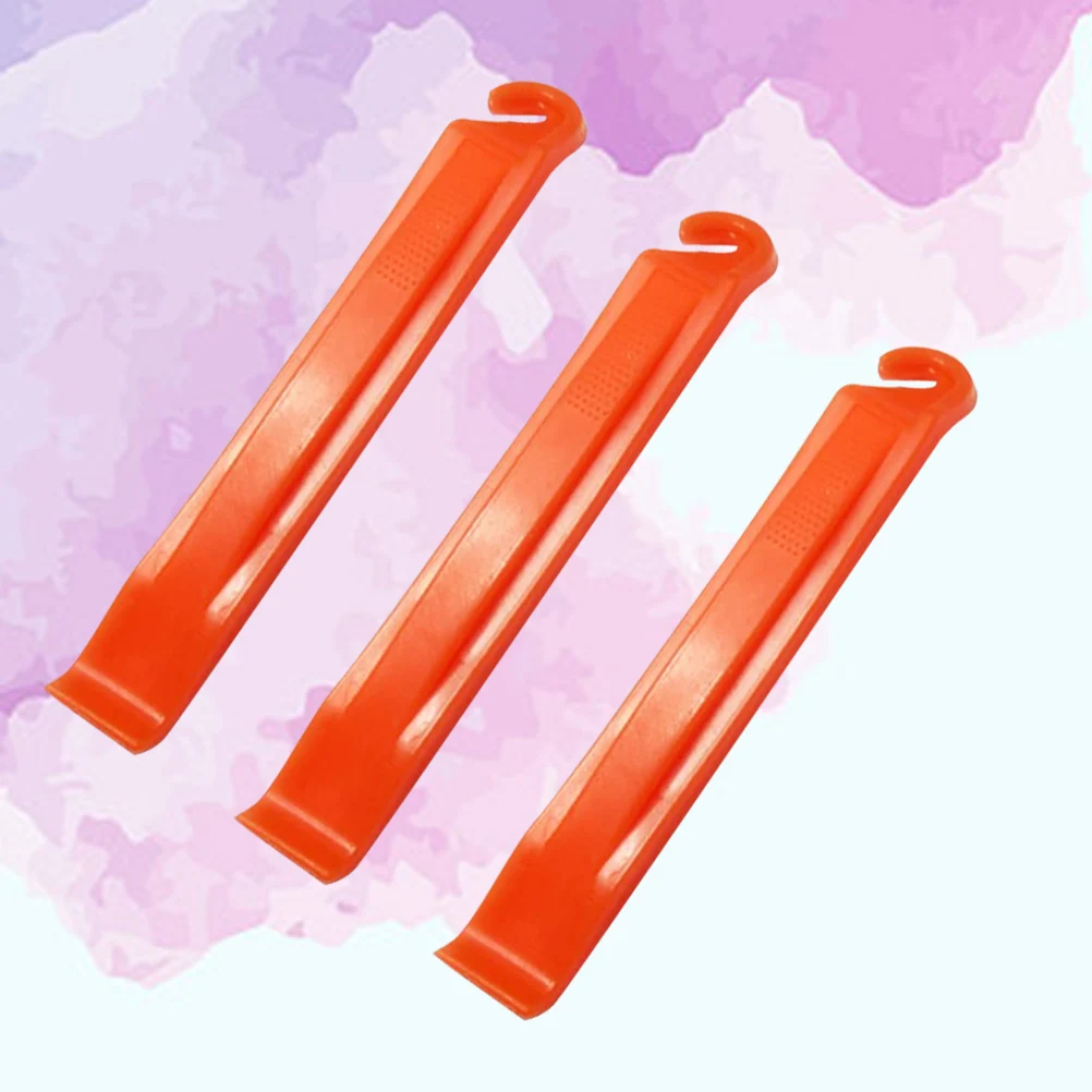 

3 Pcs Tire Lever Ergonomic Grip Suitable All Bikes Plastic Rod Prevents Damage Alloy Rims Bike Crowbar