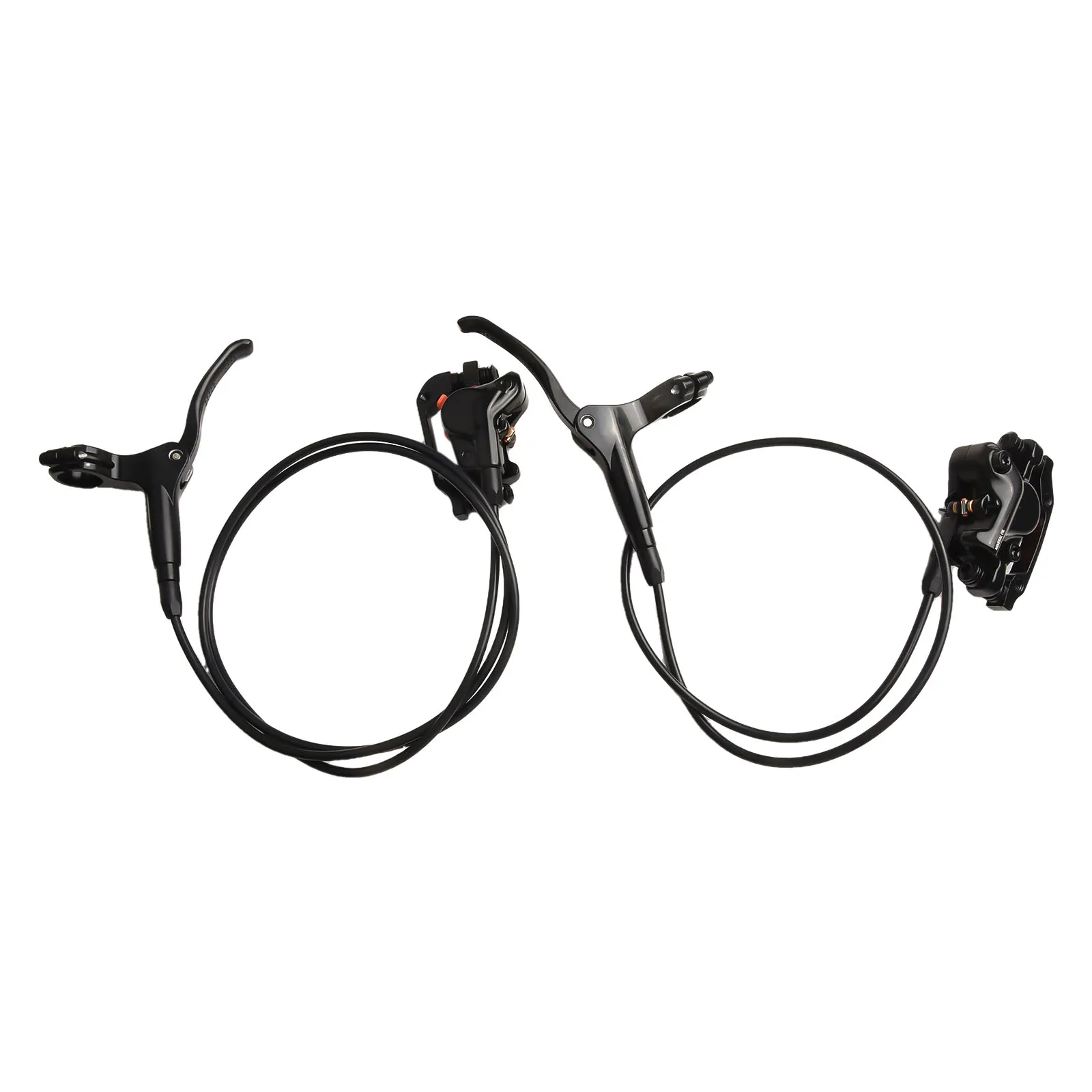 

Bicycle Hydraulic Disc Brake Kit with Dual Piston Calipers and PreFilled Lever Set Compatible with 160mm and 180mm Rotors