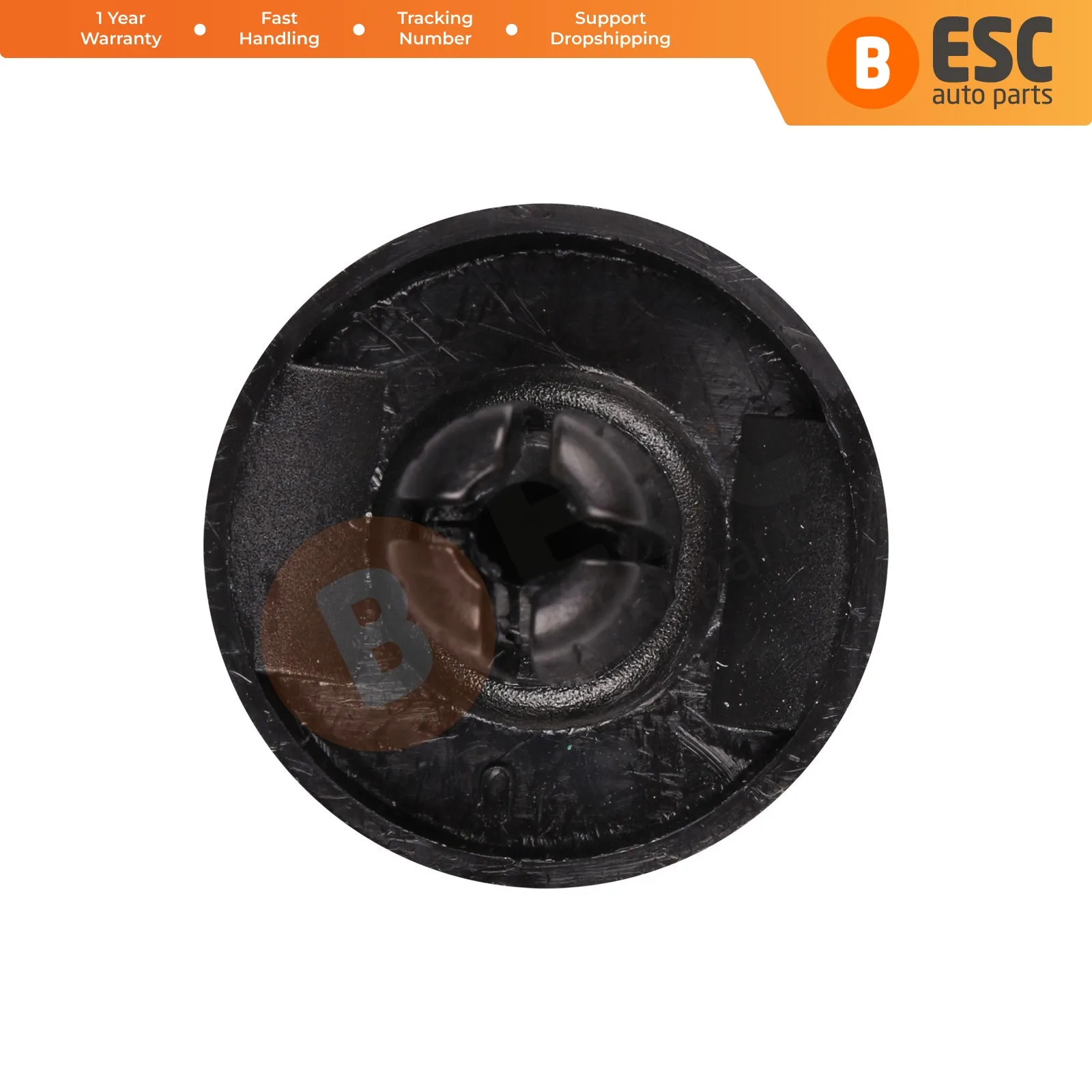 ESC ECF1615 10 Pieces Front Fender Push-type Retainer, Black for Honda : 91501-S04-003, 90157-SP0-901, Mitsubishi: MU000319 image 3