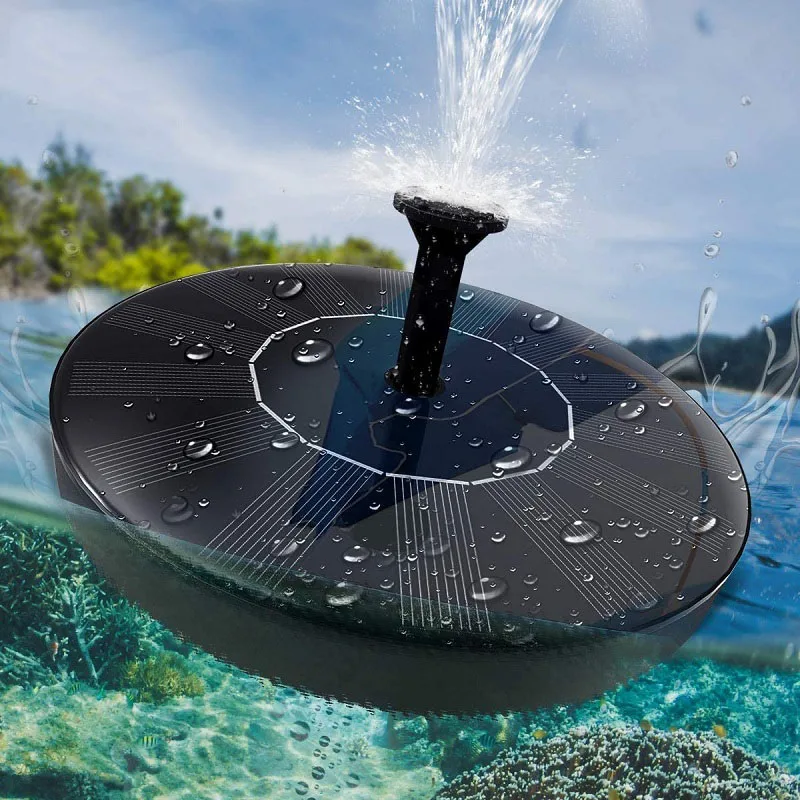 Fuente de agua Solar flotante para piscina, estanque, decoración del jardín del hogar, baño de aves al aire libre, fuente alimentada por energía Solar, bomba de agua Vogue