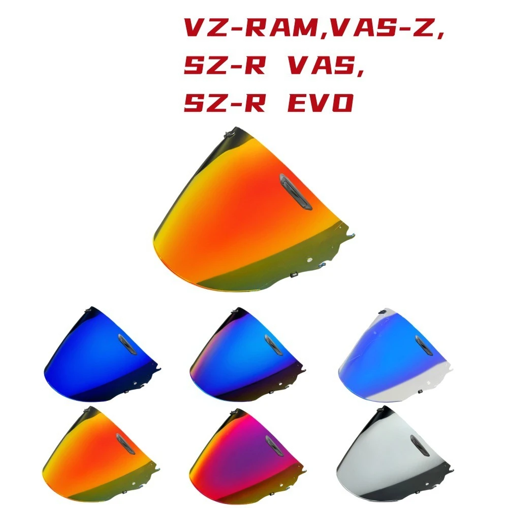 Full Face Helmet Visor for VZ‑RAM VAS‑Z SZ‑R VAS SZ‑R EVO Electroplated Mirrored Replacement Shield Motorcycle Accessories