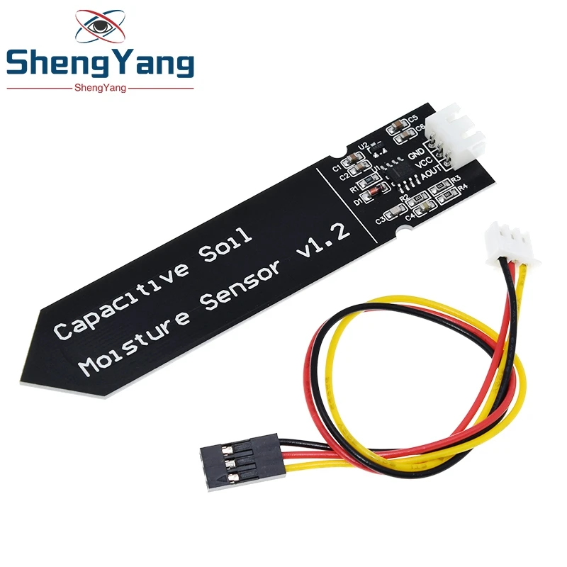 Capacitive soil moisture sensor Corrosion Resistant wide voltage wire for arduino Analog Capacitive Soil Moisture Sensor V1.2