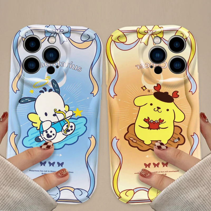 Coque de téléphone dessin animé Pochacco Pompon Purin, étui arrière antichoc pour iPhone 17 Air 16 15 14 13 12 11 Pro Max Plus 16E XR XS X 7 8