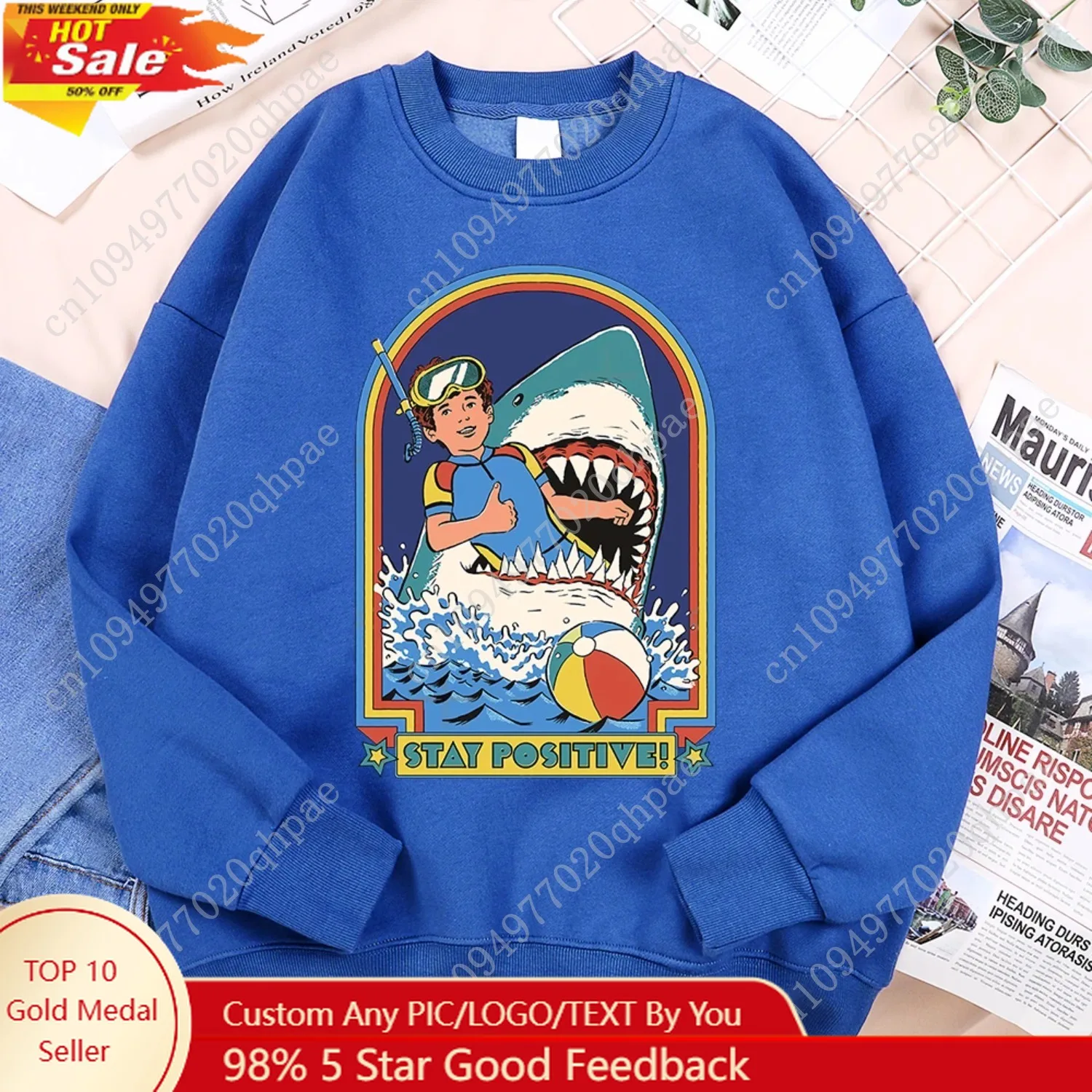 

Being In A Desperate Situation Stay Positive Men Hoodie Casual Fleece Sweatshirt Autumn Warm Pullover Fashion Loose Sportswears