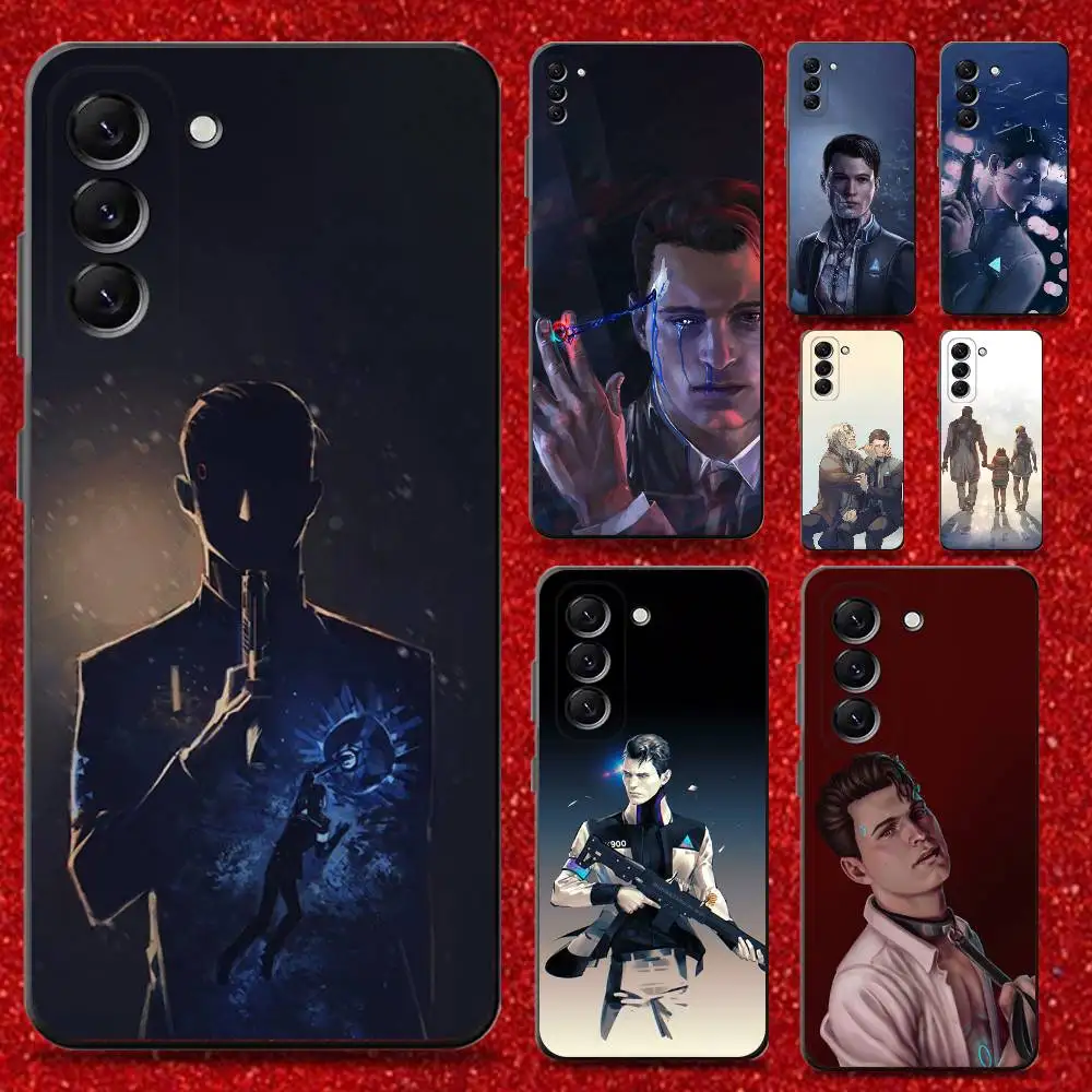 

D-Detroit Become Human Phone Case For Samsung Galaxy A 73,72,51,53,52,71,22,5G,Note,J7,8,9 Soft Black Cover