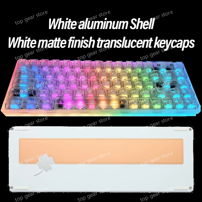 Everglide AE68 Pro Gamingtoetsenbord 8000 Hz Polling Rate Hoge prestaties 0,001 mm Snelle trigger ADC Direct Link Dubbele RGB-lamp