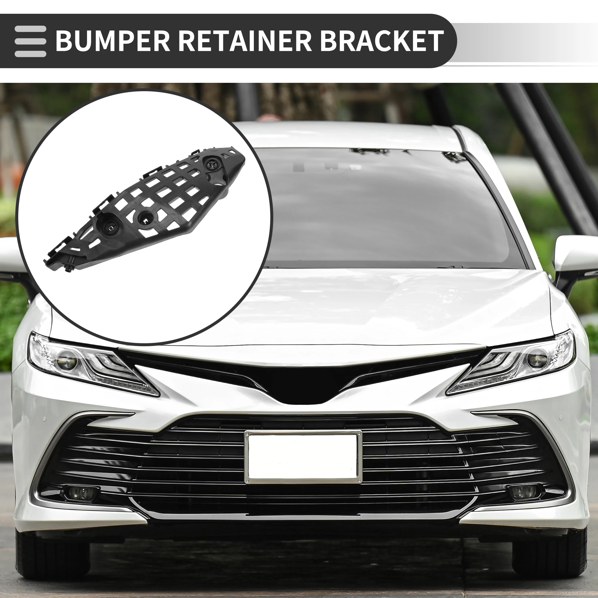 UXCELL Bumper Support Bracket Left Right Side Front Bumper Retainer Bracket for Toyota Highlander 2020-2022 No.521450E130