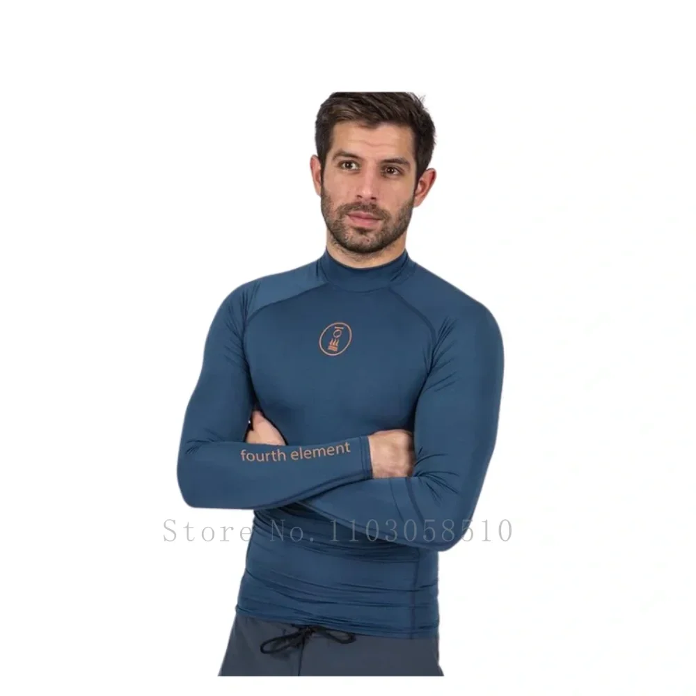 Fourth Element Men Surfing Sun Protection Diving Suit Anti Rash T-Shirt Swimsuit Tight Fitting Long Sleeved UV Resistant UPF50+