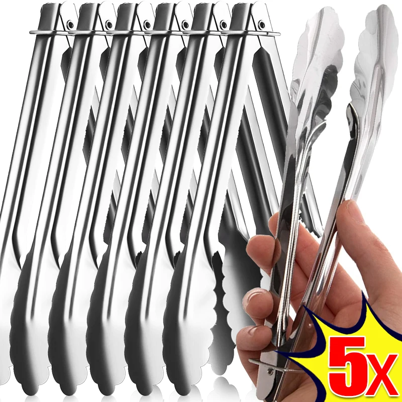 Pince à citrouille en Acier Inoxydable, Glaçons, diligence JxClamps, Outils de Cuisson, Long Manche, BBQ, Pince à Viande, Clips, Gadgets de Cuisine, 5/1 Pièces