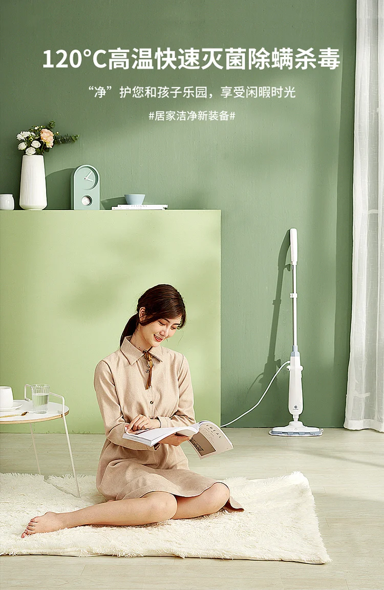220V Multi-Functional Electric Mop for Home Use - Handheld Steam Cleaner Kills Germs and Removes Dust Mites Effortlessly