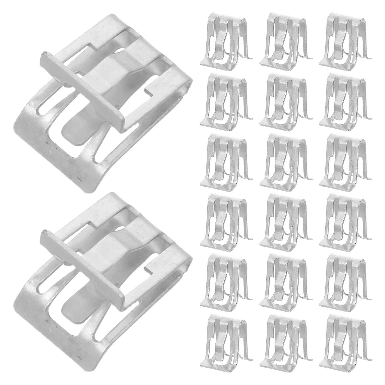 50Pcs Dashboard Trim Clip Universal Metal Retainer Fasteners for Car Interior Panel Fixing Replacement Repair Accessories