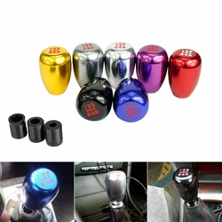 Car Universal 5-Speed Car Shift Gear Knob Head Aluminum Alloy Lever Cover Manual