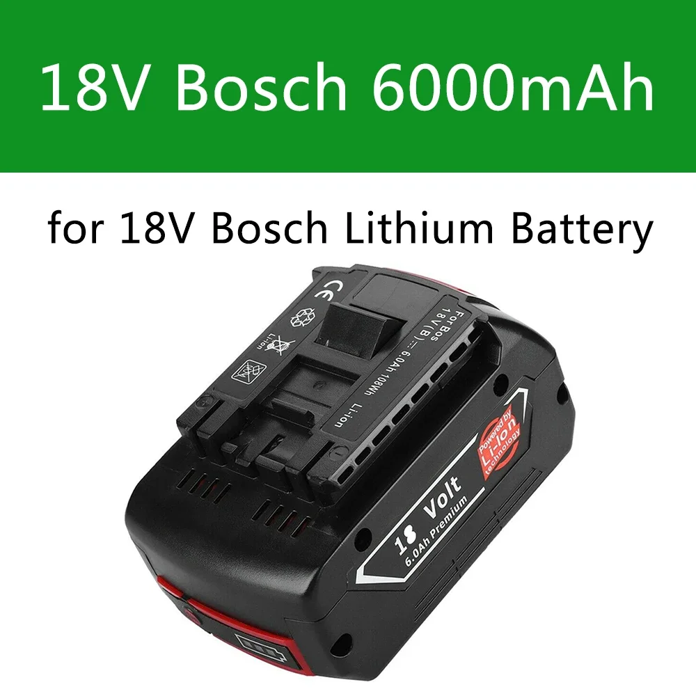 18V Battery 6.0Ah Electric Drill 18V 6000mAh  Rechargeable Li-ion Battery BAT609 BAT609G BAT618 BAT618G BAT614