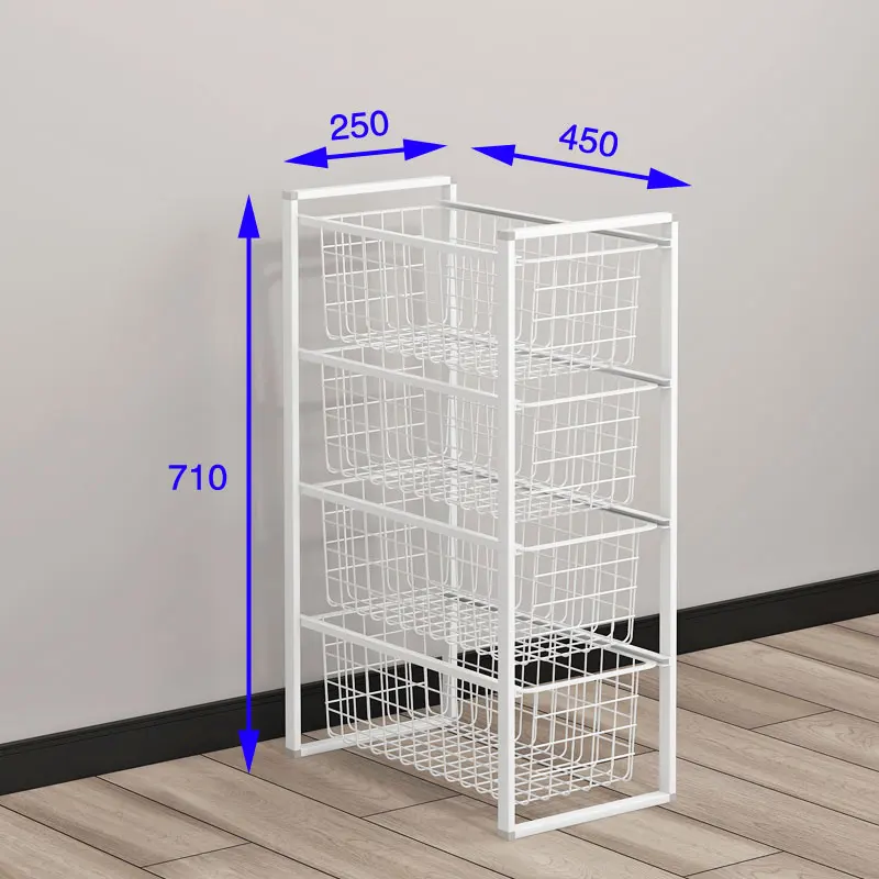 سلة تخزين سحب خزانة الملابس، تخزين حاجز متعدد الطبقات