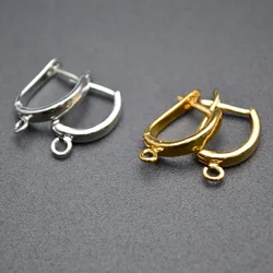 Jewelry Findings 30pcs/lot Nickle Free Anti Rust Color Remain Metal Earring Hooks Clasp Women Handmade DIY Earrings Accessories