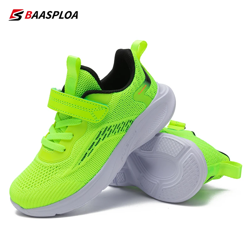 Baasploa New Children\'s Sports Shoe Lightweight Boys Running Sneakers Kids Tennis Shoes Walking Sneaker for Girls