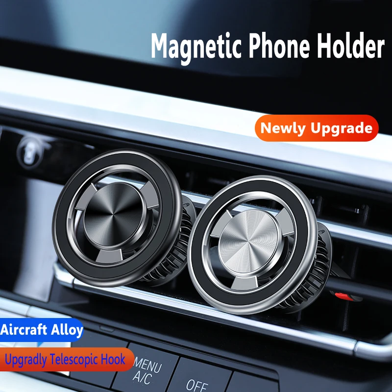 Magnetyczny uchwyt na telefon kompatybilny z uchwytem samochodowym MagSafe do iPhone'a 14 13 12 Samochodowy klips na kratkę wentylacyjną Uchwyt na telefon komórkowy