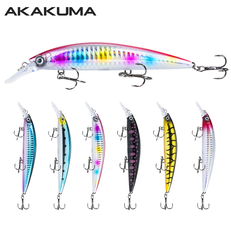 6 Stück 13cm/36g Sinkender Minnow-Köder mit 3D-Augen, Künstlicher Köder Buzz Bait in 6 Farben, Angelköder