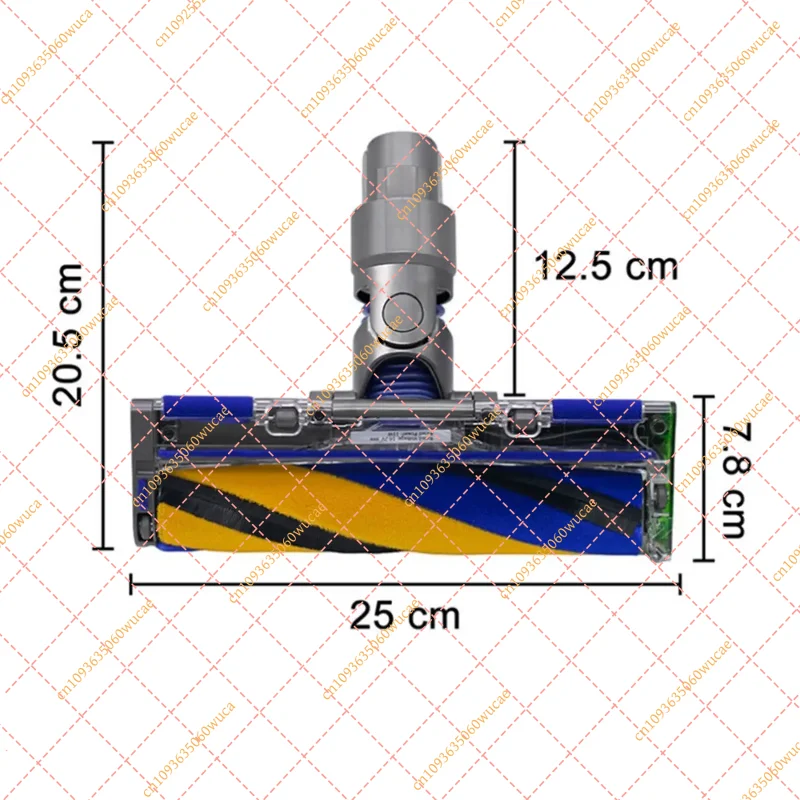 T33C Soft Roller Cleaner Head for V10 Slim & V12 Slim Vacuum Cleaners, Laser Illumination for Hard Floors