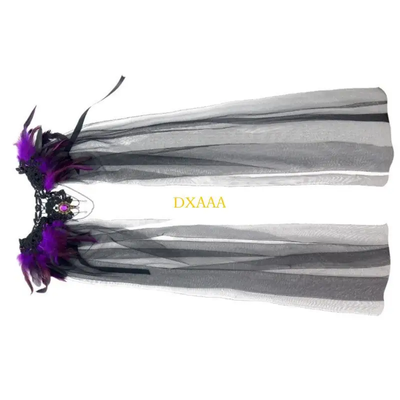 DXAA SHOAWL SHASKING WRAP GOTHIC FETHON SHRUG PONCHO 레이스 칼라 할로윈 코스프레 의상 여성을위한 여성