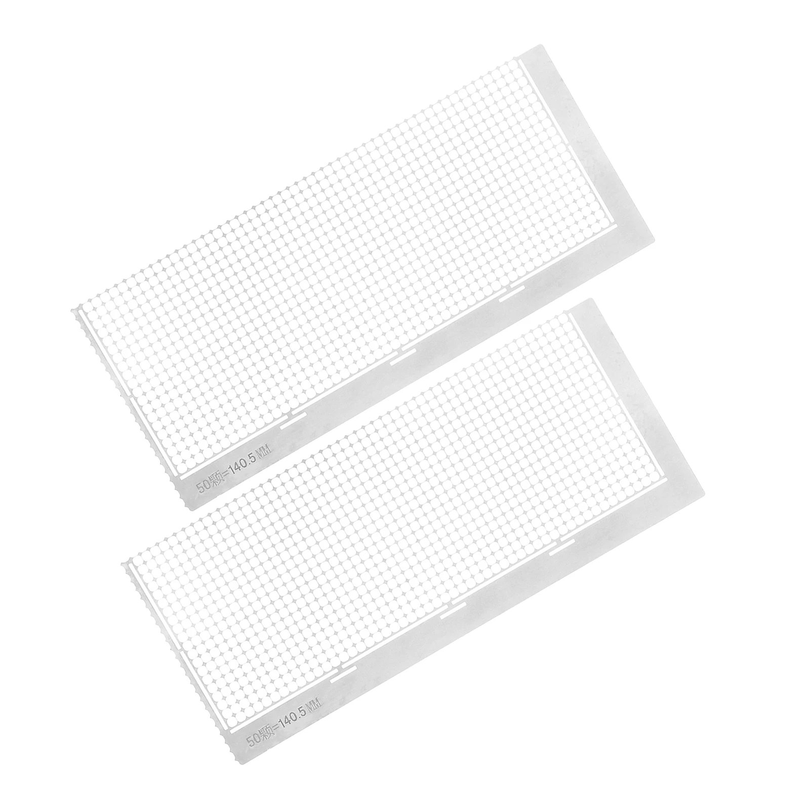 

2Pcs Diamond Art Tools Stainless Steel Mesh Ruler for Precise Rhinestone Placement DIY Craft Accessory Bead Painting Embroidery