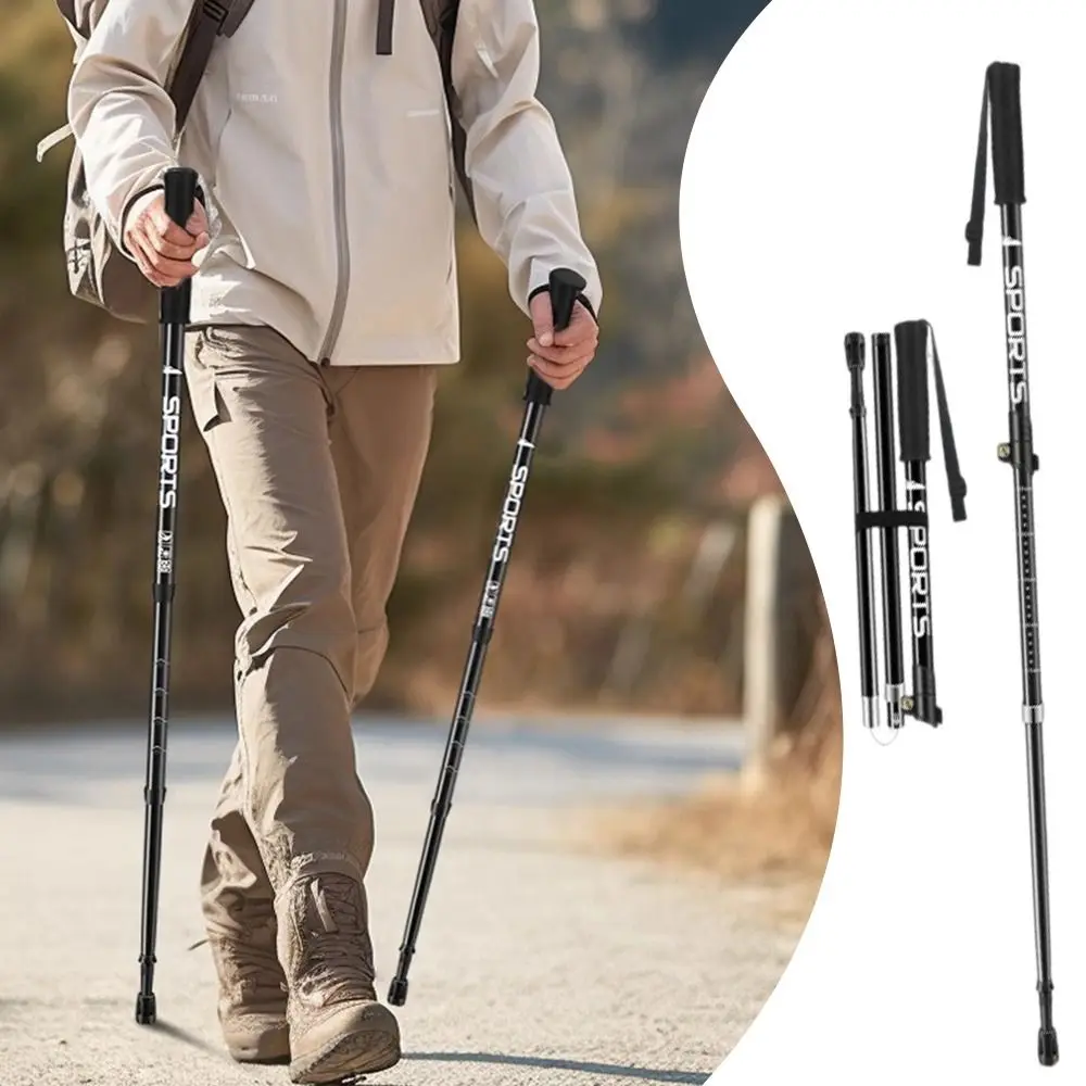 

Портативные складные трости, трехсекционные сверхлегкие трости, алюминиевые складные треккинговые палки с ручкой из ЭВА