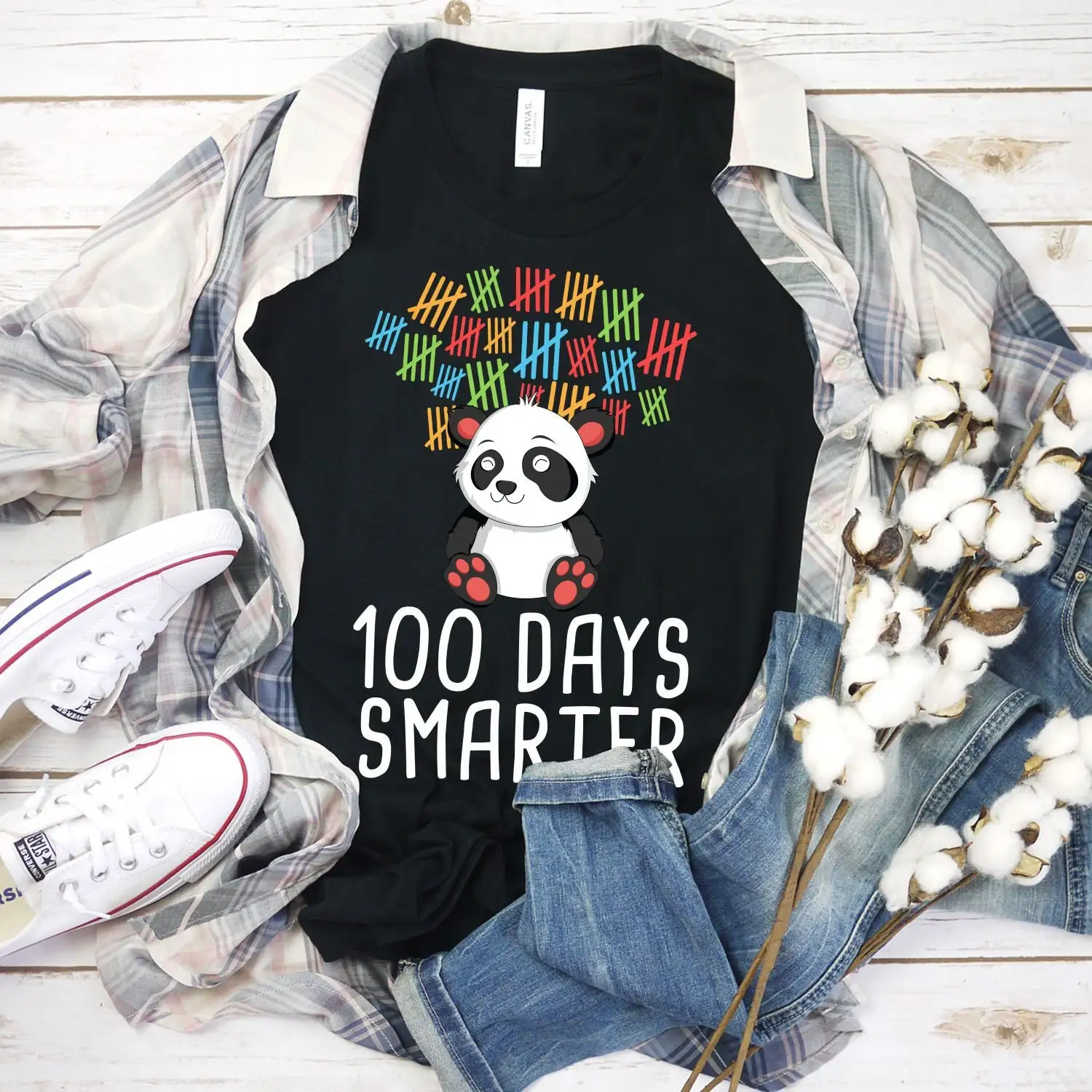 100 Days Smarter T Shirt Kindergarten Outfit Girl School Elementary Hundredth Day 100th