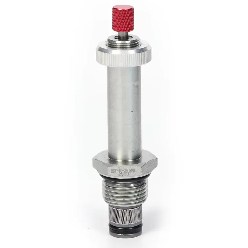 Hydraulic Solenoid Cartridge Valve with Manual Override Emergency Handle Valve Power Unit Valve