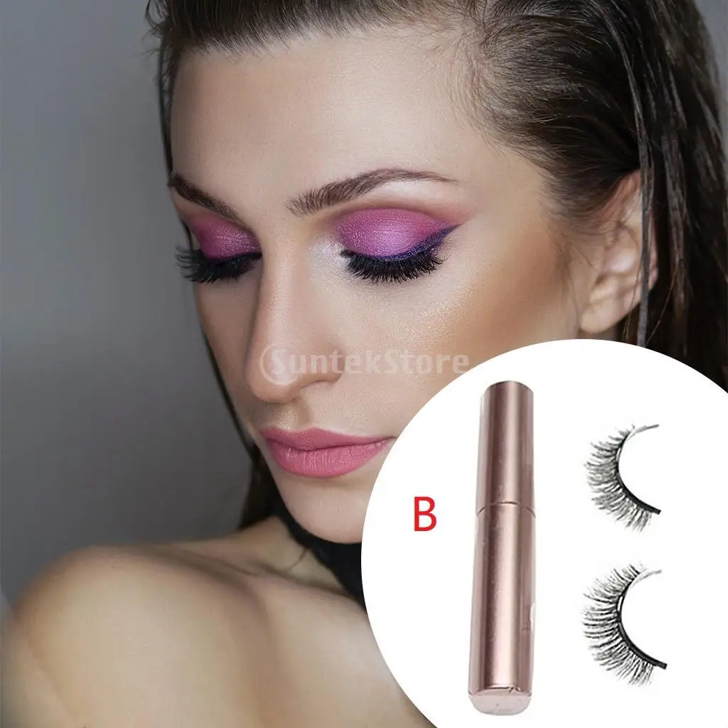 Ciglia magnetiche con eyeliner Kit di estensione naturale per il trucco delle riunioni di compleanno