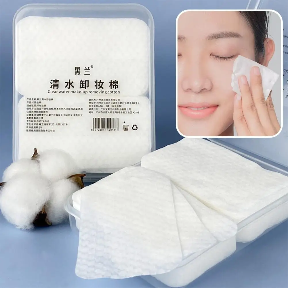 1 Beutel Weiche und atmungsaktive kreisförmige Make-up-Entferner-Pads, doppelseitige Wattepads, nicht reizend, für die tägliche Gesichtsreinigung N8T4