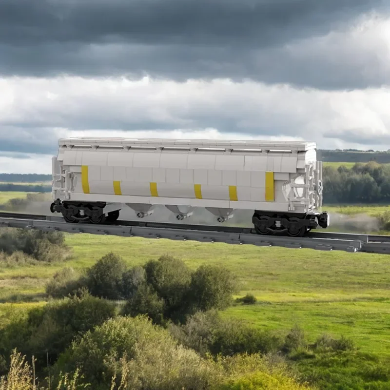 

548 шт. MOC Hopper Wagon, строительные блоки, сделай сам, обучающий поезд, игрушка, креативный подарок, развивающий детям, творчество, операционный