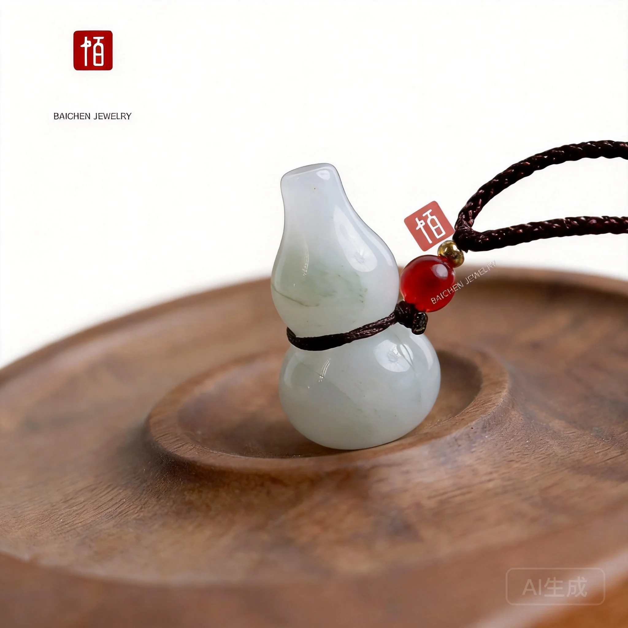 Chinese Traditional Lucky Blessing Tianshan Cui Jade Gourd Pendant Natural Floating Flower Pattern Good Luck Wealth Amulet Jewel