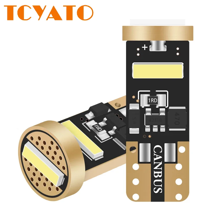 TCYTAO 2X W5W LED T10 سيارة الداخلية مصابيح كهربائية Canbus 3SMD السوبر مشرق السيارات لوحة ترخيص مصباح قبة قراءة ضوء 12 فولت 6000 كيلو الأبيض