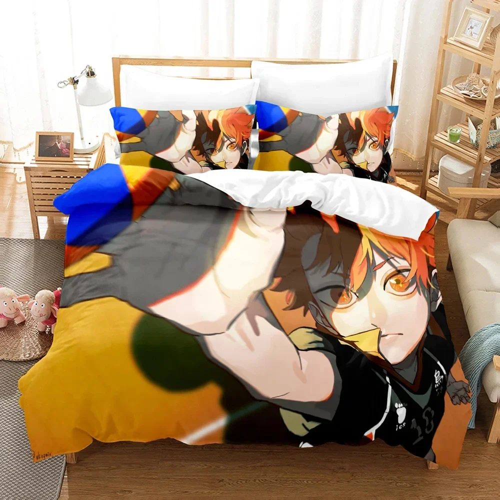 

3D принт Haikyu аниме комплект постельного белья для мальчиков и девочек Twin Queen King Size пододеяльник наволочка кровать для мальчиков и взрослых домашний текстиль