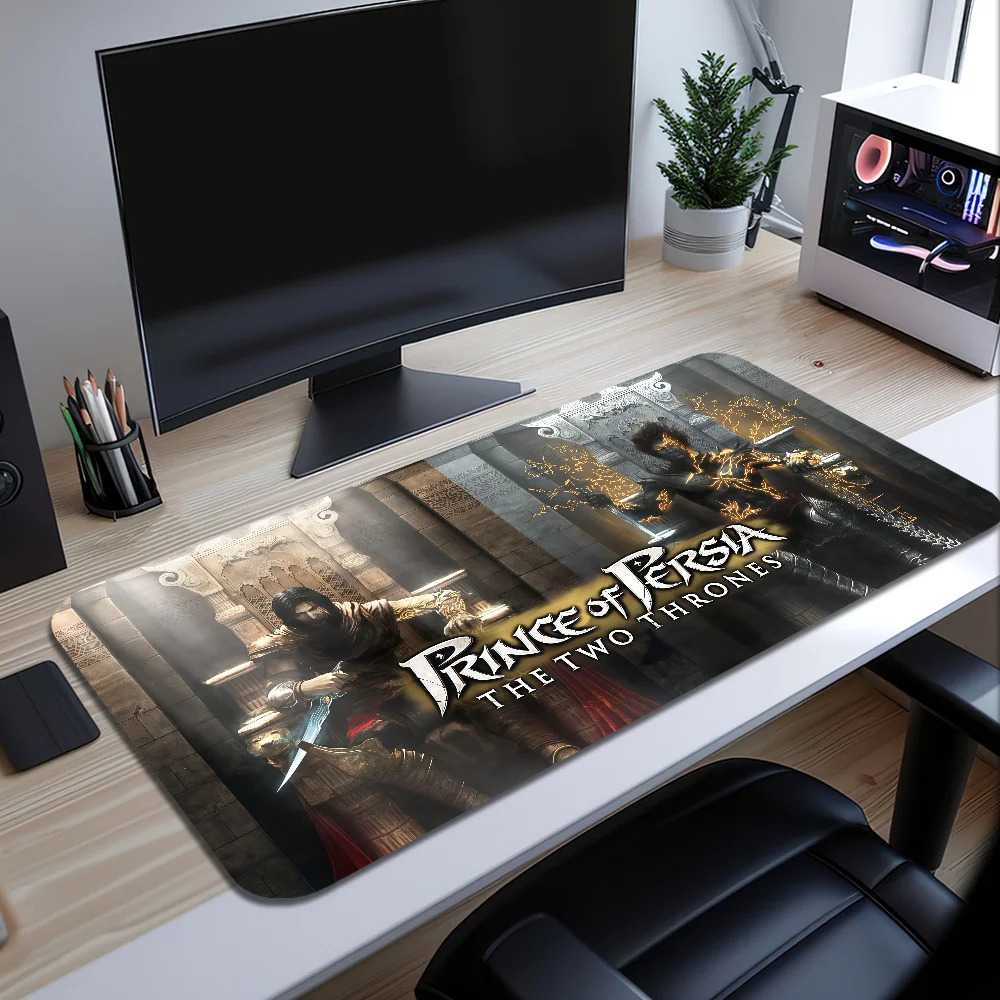 Game P-Prince of Persia The Two Thrones Mouse Pad Large Desk Mat Keyboard Ergonomic Office Rubber Game PC Non-slip Anti-fray Hom