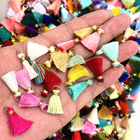 NEW 10pcs/lot 20mm Mini Metal Hanging Ring Tassel Trim Pendant DIY Craft Jewelry Earrings Decor Materials Fringe Trim