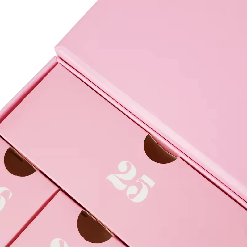 2025.Biodegradable Christmas Advent Calendar Gift Box Personalized Mystery Surprise Paper Embossing Rigid Made Recycled Material - Image 2