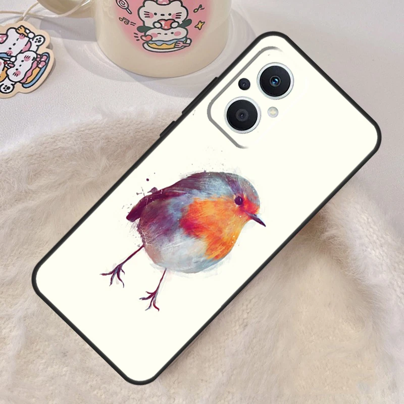 Robins Bird Case For OPPO Reno 10 Pro 7 6 5 8 Lite 8T 5Z 4Z 2Z OPPO Find X6 Pro X2 X3 Neo X5 Lite Cover