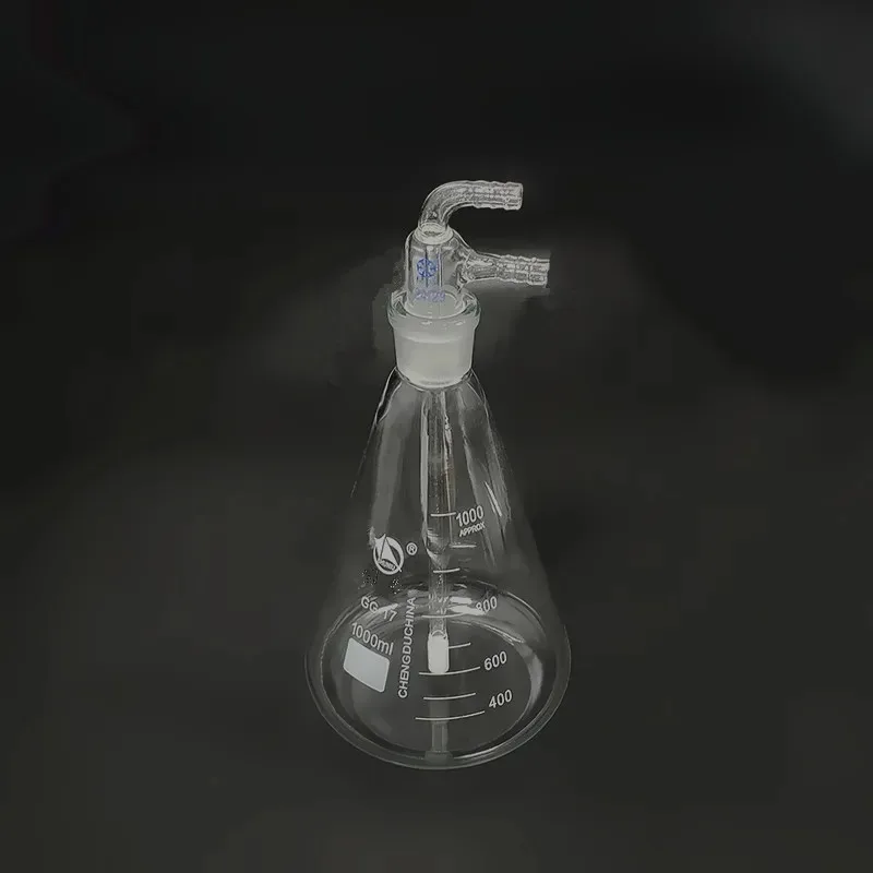 1000ml 500ml Ozonated Water Oil Maker Flask Bottle Gas Humidiifer with Glass Core Bubbler for Ozone