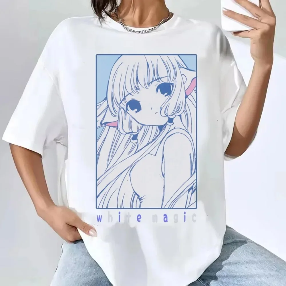 

Japanese Anime Chobits T Shirt Women Kawaii Cartoon Vintage Clothes Short Sleeve Men Women Clothing Streetwear high quality tees