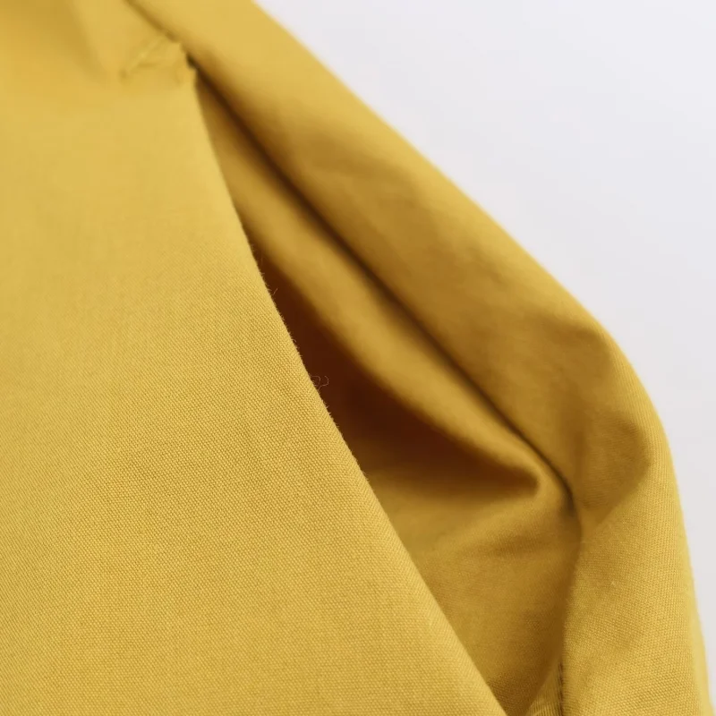 Autumn Turn-down collar Short Sleeve Midi Long Dress Women Belted Decoration Poplin Shirt Style Dress Female Casual Wear 2025