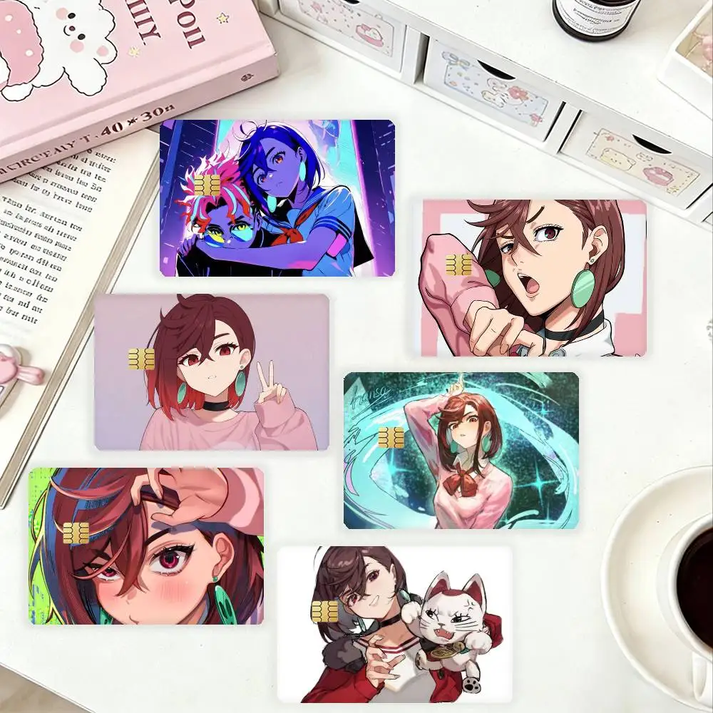 

D-Dandadan HD Waterproof Card Skins Protective Stickers for Credit Bank Game Cards