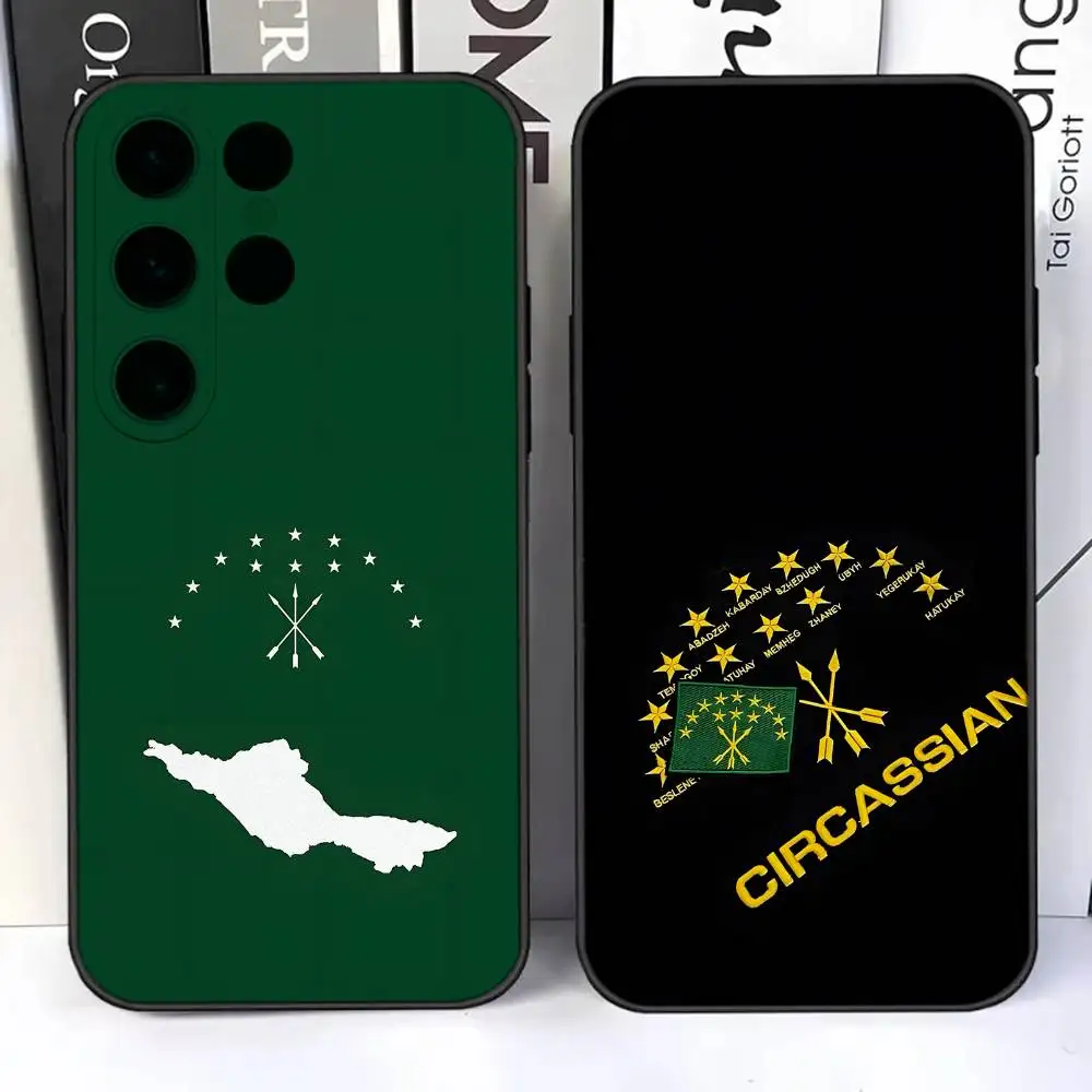 

Adygea Circassian Flag Soft TPU Cover For Samsung S25,S24,Ultra,S20,S30,Plus,S22,S23,Ultra,Plus,5G Phone Case