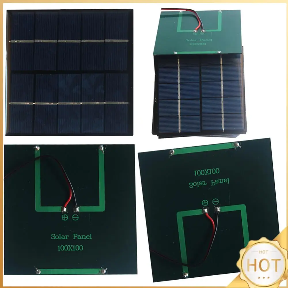 1,2 Вт 5 В солнечная панель небольшой мощности аварийные панели 100*100 мм уличное солнечное зарядное устройство мини-солнечная батарея для кемпинга, пешего туризма, альпинизма