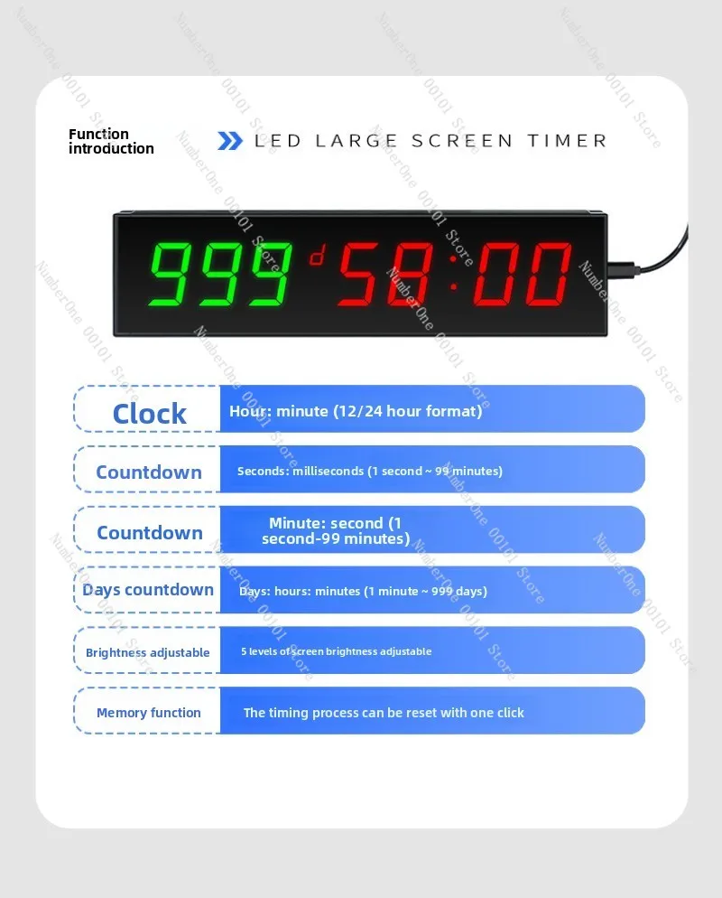 Countdown timer 999 days led countdown student timer