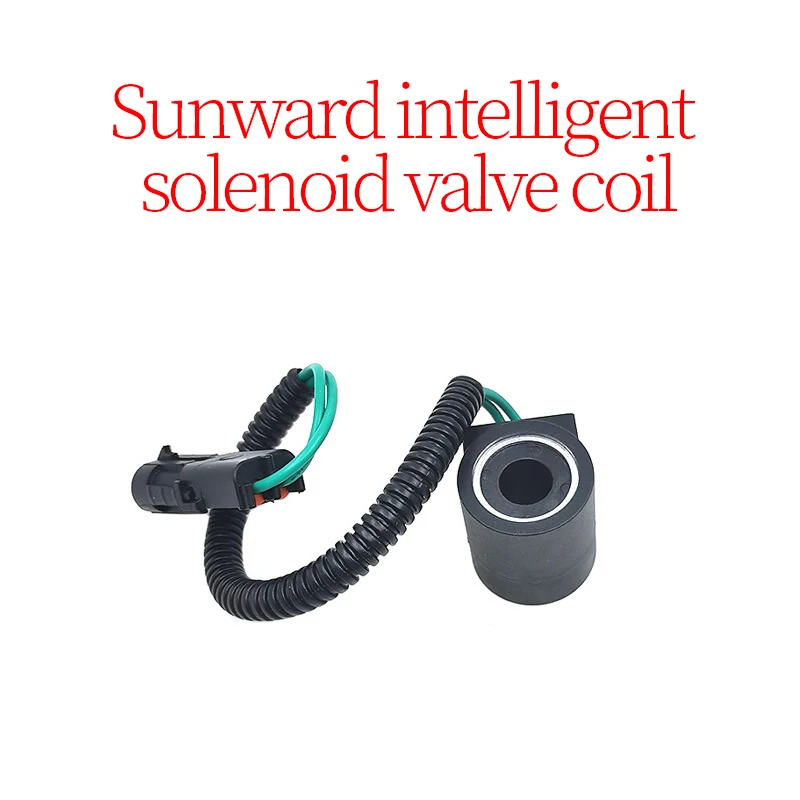 Construction Machinery Parts Excavator Accessories Suitable for Sunward Intelligent Solenoid Valve Coil (12V/24V) High Quality