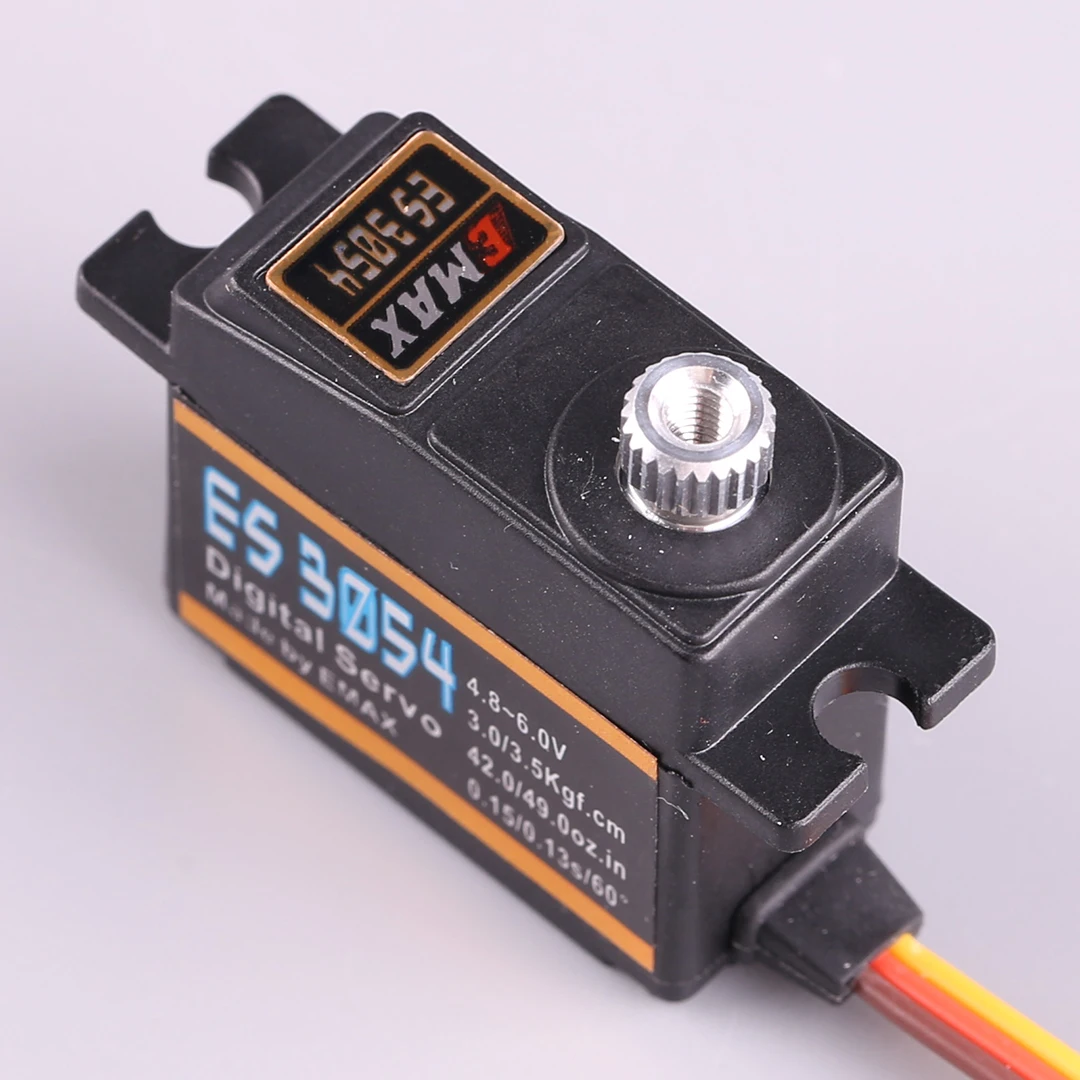 EMAX ES3054 17g Digital Metal Gear Servo 3.5kg 0.13sec 23T for RC Airplane Upgrade from ES3154